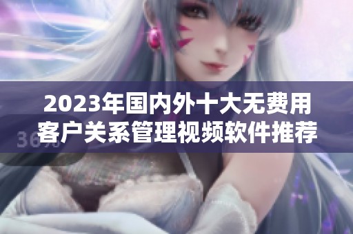 2023年国内外十大无费用客户关系管理视频软件推荐