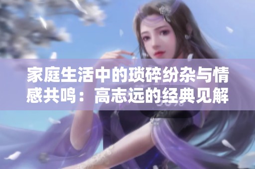 家庭生活中的琐碎纷杂与情感共鸣：高志远的经典见解