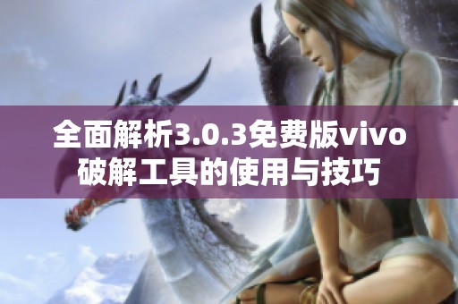 全面解析3.0.3免费版vivo破解工具的使用与技巧