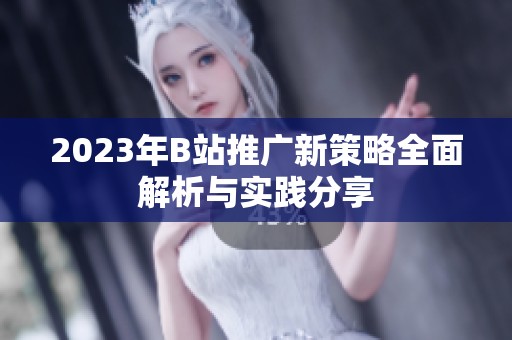 2023年B站推广新策略全面解析与实践分享