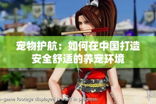 宠物护航：如何在中国打造安全舒适的养宠环境