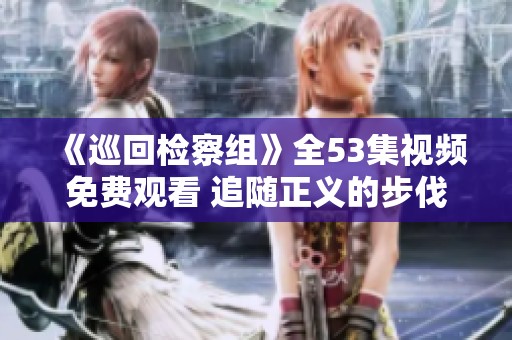 《巡回检察组》全53集视频免费观看 追随正义的步伐