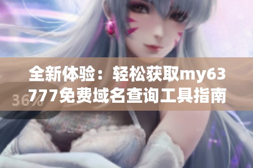 全新体验：轻松获取my63777免费域名查询工具指南