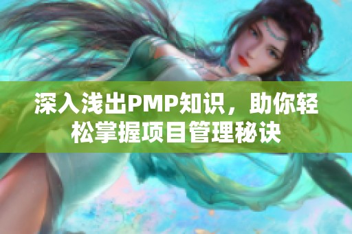 深入浅出PMP知识，助你轻松掌握项目管理秘诀