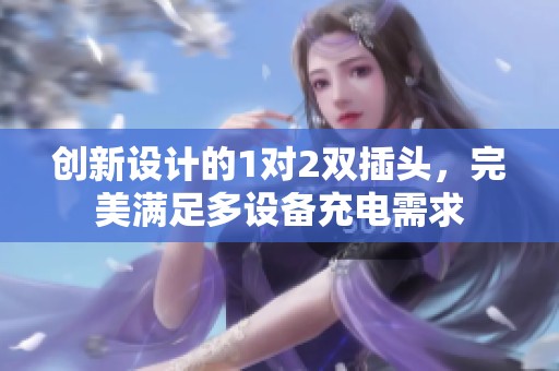 创新设计的1对2双插头，完美满足多设备充电需求