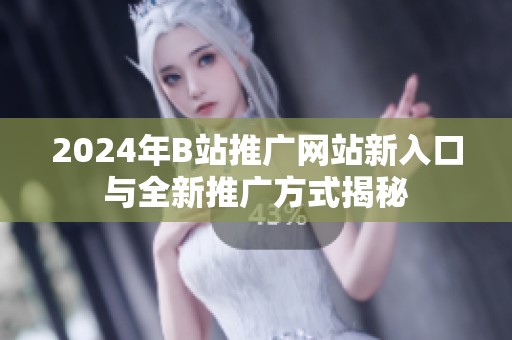 2024年B站推广网站新入口与全新推广方式揭秘
