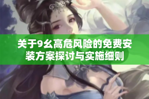 关于9幺高危风险的免费安装方案探讨与实施细则