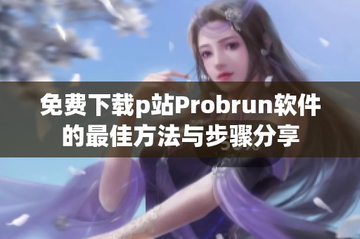 免费下载p站Probrun软件的最佳方法与步骤分享