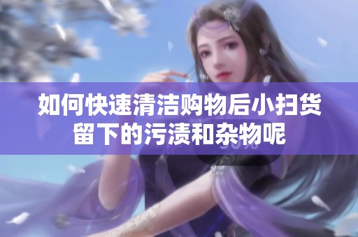 如何快速清洁购物后小扫货留下的污渍和杂物呢
